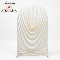 Housses de draperie pour arche de mariage ANNIELU, housses extensibles en spandex pour fond de scène, pour la décoration de cérémonie de mariage et de fête