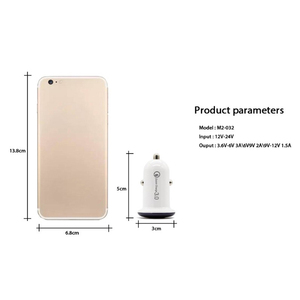 Accessoires de voiture <span class=keywords><strong>Chargeur</strong></span> de voiture USB Qc3.0 pour téléphone portable Adaptateur de charge rapide Charge rapide intelligente Mini <span class=keywords><strong>chargeur</strong></span> de voiture - Product Image 4