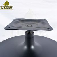 Base de chaise pivotante ronde en acier métallique noir, pièces de meubles