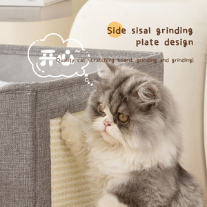 신제품 소형 고양이 펫 하우스 반밀폐형 접이식 고양이 침대 동굴, 작은 동물을 위한 오염 방지 천 소재 - Product Image 2