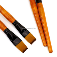 Meilleur ensemble de pinceaux pour aquarelle, pinceaux à poils en nylon pour détails fins avec manche en bois dans une boîte à pinceaux pratique