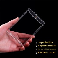 Porte-cartes magnétique X527-1, porte-cartes One Touch 35pt pour cartes de baseball, étui magnétique pour cartes en plastique rigide avec protection UV