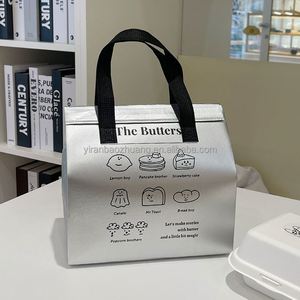 Sac isotherme non tissé personnalisé pour boissons, sac de livraison thermique en aluminium pour emballage alimentaire à emporter, vente en gros - Product Image 2