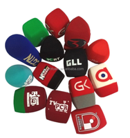 Prix usine – Cache-micro en mousse anti-vent, filtre en éponge pour microphone, protection anti-poussière avec impression de logo personnalisé