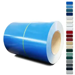 Bobina de aço galvanizado pré-pintada de bobina de aço colorida de 0,1 mm à venda