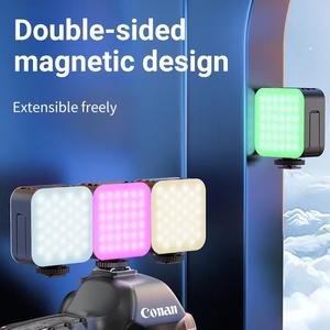 Nouvelle LED-D02 magnétique Double face RGB caméra panneau publicitaire personnalisé Cct extérieur Invisible Led panneau lumineux pour diffusion en direct - Product Image 5