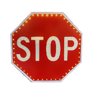 Özelleştirilmiş altıgen güneş enerjili trafik işaretleri Led yol sinyal işareti kurulu yavaş yanıp sönen ışık uyarı GÜNEŞ PANELI dur işaretleri - Product Image 3