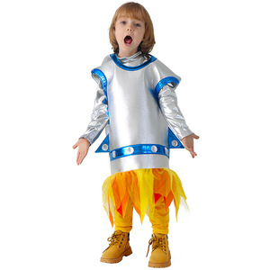 Children Rocket Cosplay <b>Costume</b> Space Suit <b>Astronaut</b> Outfit For <b>Kids</b> Performance Dress Up <b>Costume</b> - Product Image 2