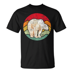 T-shirt retrò vintage con orso polare, design per amanti degli animali, taglia unisex per adulti - Product Image 2