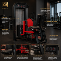 Máquina Comercial ZY para Aductores y Abductores, Profesional, con Pesas, 2 en 1, Entrenador de Muslos Internos y Externos para Gimnasio, Entrenamiento de Fuerza