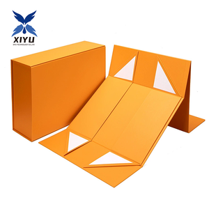 Caja de Almacenamiento Plegable con Cierre Magnético, Color Naranja, Impresión de Logotipo Personalizado para Joyería, Cosméticos y Organizador de Piezas Pequeñas - Product Image 1