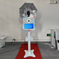 Kiosque photo en libre-service avec écran tactile de 15,6 pouces, machine à selfie avec imprimante pour centre commercial, hôtel, bar, mariage, événements, location