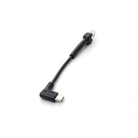 Câble adaptateur USB Type-C vers RJ50, 17 cm, noir, angle droit à 90 degrés, cuivre pur, gaine en TPE PVC, pour ordinateur