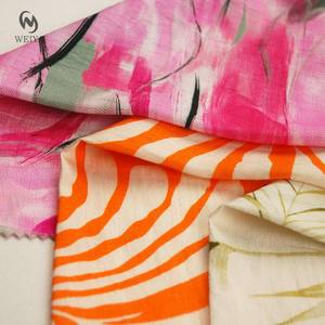 Pantalon chemisier tissé pour femmes Tissu léger <span class=keywords><strong>Hawai</strong></span> 80 Rayon 20 Nylon imprimé numériquement pour robe d'été - Product Image 2