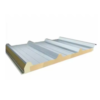 Panneau Sandwich Métal PIR Isolé Mur Toiture Polyuréthane Chambre Froide Matériau de Construction