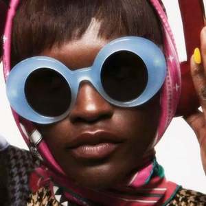 Gafas de Sol Redondas de Color Caramelo Vintage de Moda 2023, Gafas de Sol Ovaladas Extra Grandes Y2k con Protección UV400 para Mujer - Product Image 1