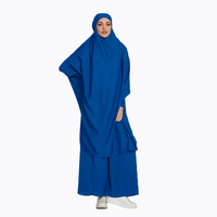 Ensemble de Prière Jilbab Khimar 2 Pièces Couleur Personnalisée Vente Directe Usine Jilbab Abaya Robe Musulmane