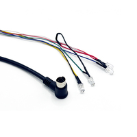 Kabel konektor Diode LED Mini DIN 6-Pin PS/2 jantan ke LED untuk kontrol industri dan terminal POS