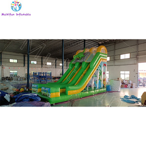 Glissade gonflable à thème dinosaure personnalisable, épaisseur 0,55 mm en PVC, installation facile pour adultes, <span class=keywords><strong>jeu</strong></span> humide et sec, utilisation intérieure/extérieure à domicile - Product Image 2