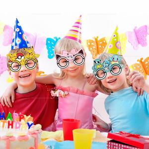 Gafas creativas de moda con dibujos animados, gafas de fiesta divertidas de papel, regalos de fiesta divertidos, Poke <span class=keywords><strong>Mon</strong></span>, Pikachu, Squirtle, Jigglypuff - Product Image 4