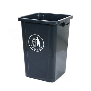 Green Indoor Waste <b>Bin</b> With Push <b>Lid</b> Rectangular Design For Home Office Kitchen Use - Product Image 3