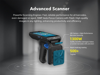 Lector RFID UHF Industrial Portátil con Procesador Octa Core, Android 14, IP67 Resistente al Agua, para Gestión de Activos en Almacenes