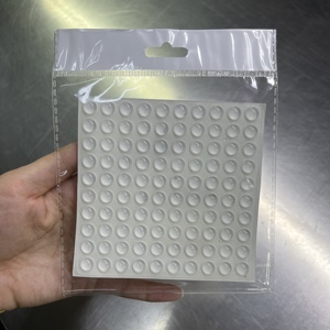 100 pièces/feuille – Patins de protection transparents autocollants pour meubles, anti-bruit et antidérapants pour portes, armoires et tiroirs - Product Image 4