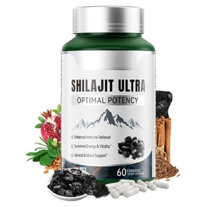 Cápsulas de Extrato Natural de Shilajit OEM, Cápsulas Puras de Shilajit para Suporte Imunológico e Energético - Product Image 1