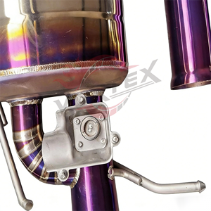 Échappement arrière à soupapes en alliage de titane durable Vortex, finition bleu brûlé pour Mercedes Benz AMG GT63 GT63S 4.0T M177 Performance - Product Image 6