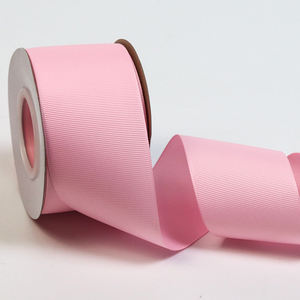 웨빙 공장 사용자 정의 금박 인쇄 양면 폴리에스터 그로스 그레인 리본 196 색상 3-100mm 와이드 사용자 정의 리본 - Product Image 5