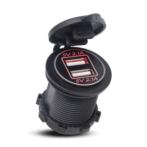 Presa di ricarica rapida per porta 12V 4.2A presa di corrente con accendisigari a LED adattatore per Auto barca marina RV - Product Image 1