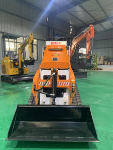 उच्च गुणवत्ता वाले चीनी मिनी क्रॉलर कॉम्पैक्ट 4x4 इलेक्ट्रिक स्किड टेलर लोडर 500 किलोग्राम बाल्टी क्षमता 1 वर्ष मोटर - Product Image 5