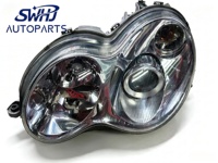 Faro Delantero HID Original de Segunda Mano 2038202059, Faro de Xenón Izquierdo Compatible con Mercedes W203 Clase C, Piezas de Repuesto Automotrices Desmontadas
