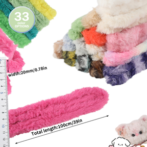 Scovolini Morbidi Effetto Pelliccia Sintetica Premium per Creare Animali <span class=keywords><strong>di</strong></span> Peluche Realistici, Orsetti e Giocattoli Sicuri per Neonati - Product Image 6