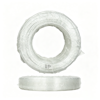 Tuyau d'encre transparent flexible 5x3mm 4 canaux 50m/rouleau pour systèmes pneumatiques de transfert d'eau et d'air