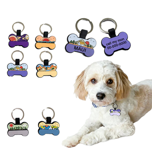 Etiquetas de Identificación para Perros Reutilizables en Oferta, Etiqueta con Nombre Grabado y Código QR para Perros y Gatos, Collar de Silicona para Mascotas - Product Image 2