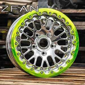 <span class=keywords><strong>Jantes</strong></span> de course ZHAN en alliage forgé chromé poli avec système anti-détachement Beadlock, 2 ou 3 pièces, concaves, pour berlines et hatches - Product Image 3