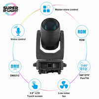 Projecteur à tête mobile 251W, 14 gobos, 14 couleurs, 24 prismes, DMX512, RDM, scan 16 bits pour DJ, soirées et éclairage de scène