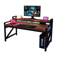 Meubles de jeu multifonctionnels, bureau de jeu avec support en métal, porte-gobelet pour le travail à domicile, jeux décontractés