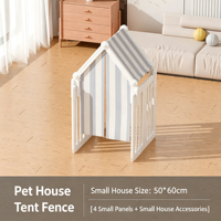 Clôture pour chien d'intérieur moderne, respirante et portable, en HDPE, pour petits et moyens chiens, idéale pour la maison - Vente en gros