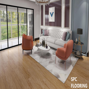 Plancher en vinyle SPC texturé bois moderne, étanche, à clipser, facile à installer, dalles de sol en PVC SPC pour usage intérieur - Product Image 3