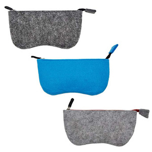 Vải In Logo Tùy Chỉnh Túi Kính Mát Bằng Sợi Nhỏ Có Khóa Kéo - Product Image 4