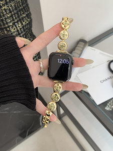 Correa de reloj metálica brillante Upro Fashion para mujer, compatible con Apple Watch Series 11 10, correa de lujo para reloj inteligente Iwatch - Product Image 3