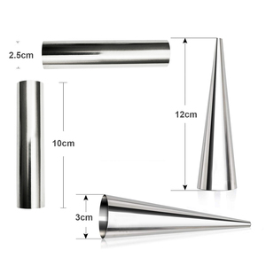 E_PIN Moule de cuisson en acier inoxydable 10 pièces pour Cannoli Forms Cream Roll Croissant - Product Image 4
