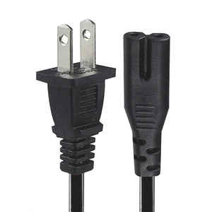Cable de Alimentación de 1m/1.5m, 18AWG, Conductor de Cobre, NEMA 1-15P US C7, Cable Ligero para Decodificador - Product Image 3