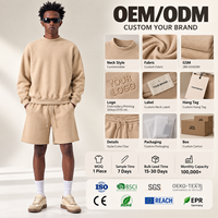 Sweat-shirt à col montant 350 GSM, coupe oversize, en molleton épais, col rond, coupe carrée, pour homme, style classique américain, marque privée, fourniture OEM