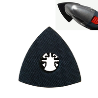 Support de ponçage triangulaire pour outil oscillant multifonction, fixation rapide auto-agrippante