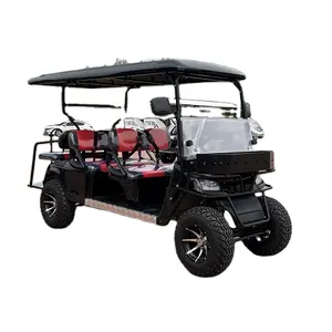 WELIFTRICH 72V lithium battery powered 6 seater off road wheels electric vintage golf carts