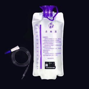 Clear Intestinal Irrigation Bag 1200ml Soft PVC One Time Use Colon Cleanser For Bowel Cleansing Rectal Cleaning - Product Image 1