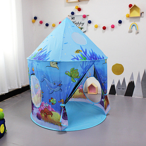 3 in 1 subacquea mare Castle Gioca <span class=keywords><strong>Tenda</strong></span>, bambini Pieghevole Pop Up <span class=keywords><strong>Tenda</strong></span> del Gioco di pesce/Casa Giocattolo per Interni ed esterni, Si Ripiega Comodamente - Product Image 3